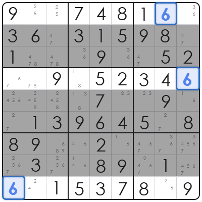 x wing strategy sudoku
